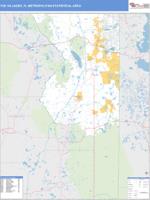 The Villages Metro Area Wall Map