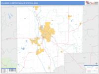 Columbus Metro Area Wall Map