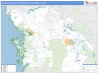 Homosassa Springs Metro Area Wall Map