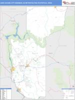 Lake Havasu City-Kingman Metro Area Wall Map