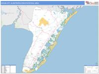 Ocean City Metro Area Wall Map