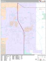 Menifee Wall Map Zip Code