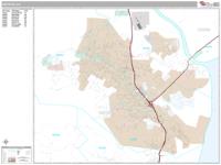 Novato Wall Map Zip Code