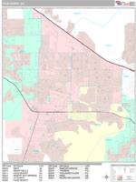 Palm Desert Wall Map Zip Code