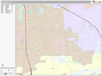 Placentia Wall Map Zip Code