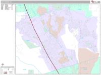 San Ramon Wall Map Zip Code