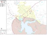 Jacksonville Wall Map Zip Code