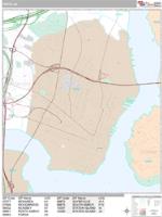 Perth Amboy Wall Map Zip Code