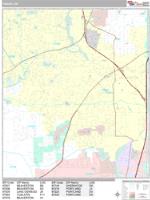 Tigard Wall Map Zip Code