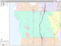 Shoreline Wall Map Zip Code