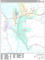 La Crosse Wall Map Zip Code