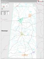 Lamar County, AL Wall Map Zip Code