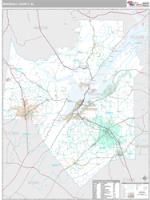 Marshall County, AL Wall Map Zip Code