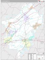 St. Clair County, AL Wall Map Zip Code