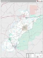 Talladega County, AL Wall Map