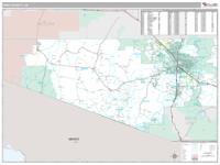 Pima County, AZ Wall Map Zip Code