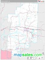 Franklin County, AR Wall Map Zip Code