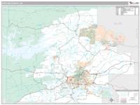 Garland County, AR Wall Map Zip Code