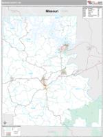 Marion County, AR Wall Map Zip Code