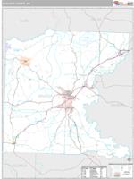 Ouachita County, AR Wall Map Zip Code