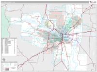 Pulaski County, AR Wall Map Zip Code