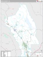 Napa County, CA Wall Map Zip Code