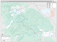 Plumas County, CA Wall Map Zip Code