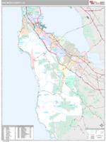 San Mateo County, CA Wall Map