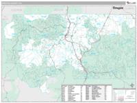 Siskiyou County, CA Wall Map Zip Code