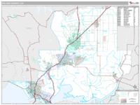 Solano County, CA Wall Map Zip Code