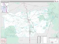 Tehama County, CA Wall Map Zip Code