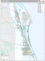 Brevard County, FL Wall Map Zip Code