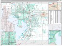 Hillsborough County, FL Wall Map Zip Code