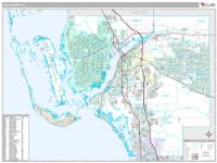 Lee County, FL Wall Map Zip Code