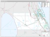 Martin County, FL Wall Map Zip Code