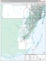 Miami-Dade County, FL Wall Map