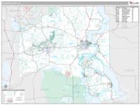 Putnam County, FL Wall Map Zip Code