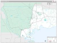 Wakulla County, FL Wall Map