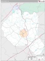 Banks County, GA Wall Map Zip Code