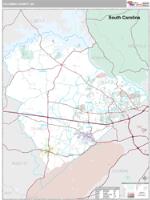 Columbia County, GA Wall Map Zip Code