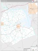 Hart County, GA Wall Map Zip Code