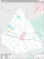 Morgan County, GA Wall Map Zip Code