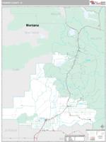 Fremont County, ID Wall Map Zip Code