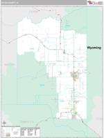 Teton County, ID Wall Map Zip Code