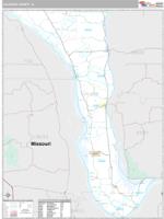 Calhoun County, IL Wall Map Zip Code