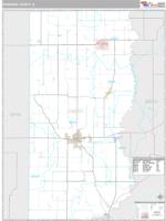 Edwards County, IL Wall Map Zip Code