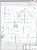 Marion County, IL Wall Map Zip Code