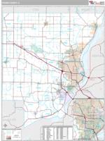 Peoria County, IL Wall Map Zip Code