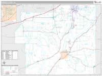 Morgan County, IN Wall Map Zip Code