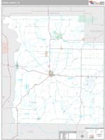 Parke County, IN Wall Map Zip Code